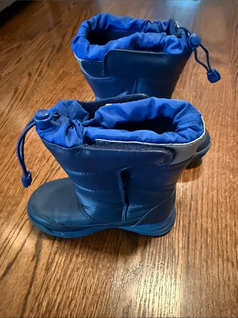 Kids Lands End Navy Blue Winter Snow Boots